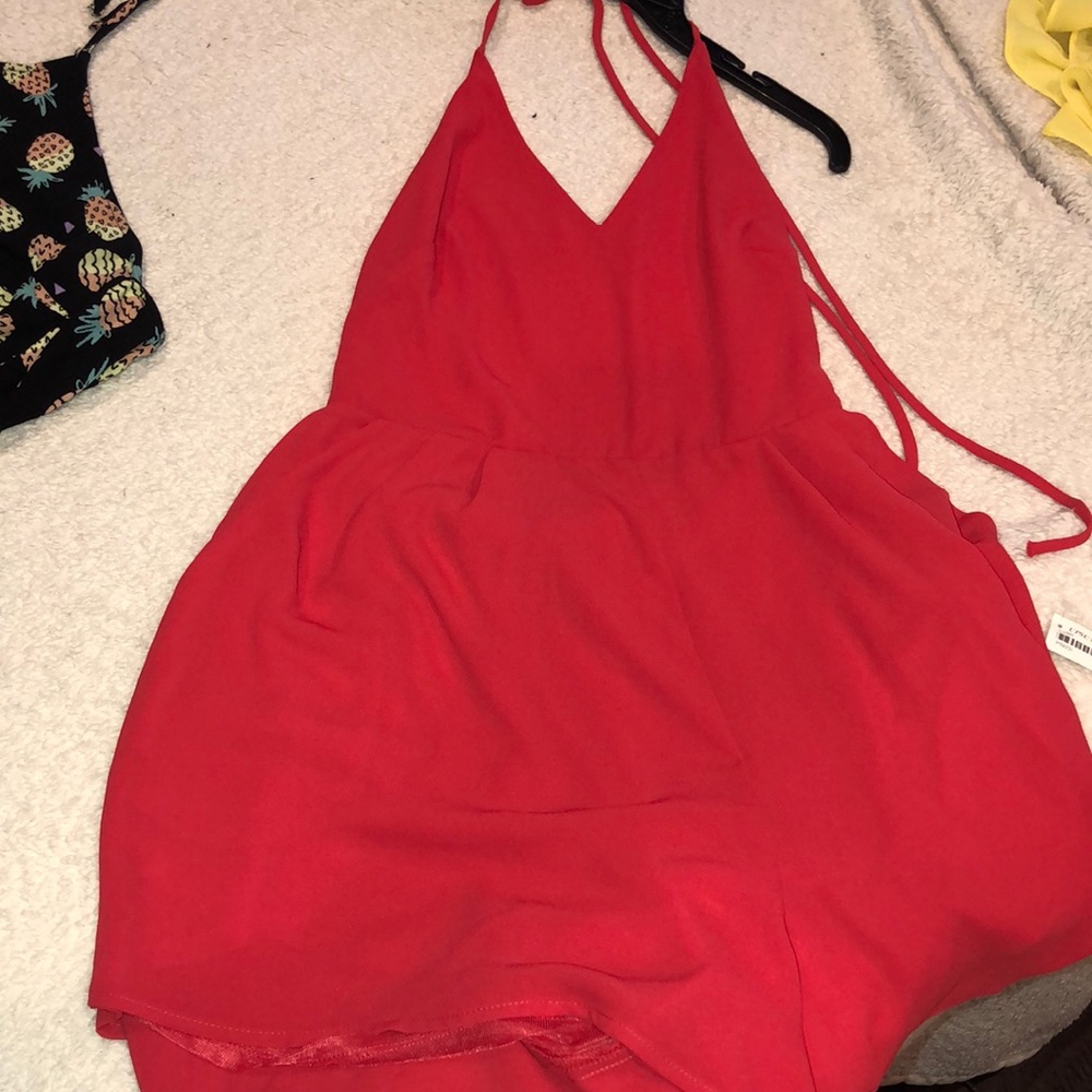 Red romper